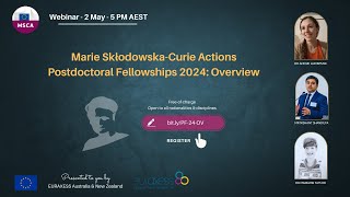 2024 Introduction to Marie SklodowskaCurie Actions Postdoctoral Fellowships [upl. by Aylmar]