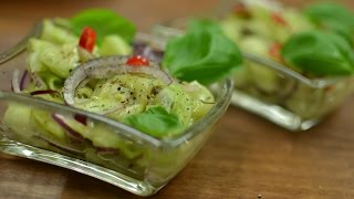 92 Gurkensalat asiatisch  Lowcarb  einfach selber machen  KanalELF  Rezepte [upl. by Nosna]