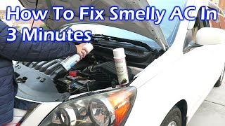 How to Fix Smelly AC in Your Car Like the Pro in 3 Minutes [upl. by Katrinka690]