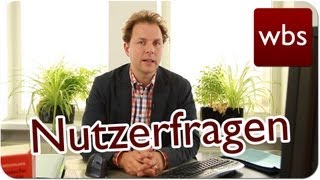 Nutzerfragen eBook drucken Vodafone Impressum als Bild Autokennzeichen filmen  Kanzlei WBS [upl. by Letnuahc]