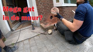 Mega gat in de muur boren ep 10 [upl. by Restivo139]