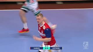 Erster Tor von Martin Risom in der HandballBundesliga [upl. by Ahsiekim4]