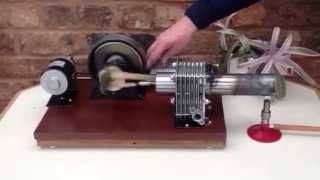 Large Beta Stirling engine used to light LEDs [upl. by Timon]