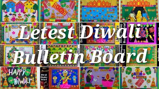 Diwali Bulletin Board ideas  Diwali Display Board Idea  Diwali School Decorations  Diwali Craft [upl. by Nylcaj]