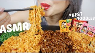 Best Spicy FIRE NOODLES  ASMR Relaxing Eating Sounds NE Lets Eat [upl. by Deirdre]