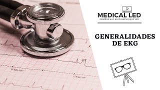 GENERALIDADES DE ELECTROCARDIOGRAMA Derivaciones y trazos [upl. by Aaren]