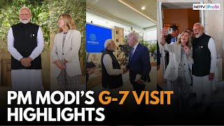 WATCH PM Modis Highlights From The G7 Summit 2024  PM Modi In Italy [upl. by Hannahc107]