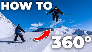 How To Do Your First 360 on Skis  Freestyle Ski Tutorial [upl. by Tanner40]