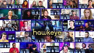 Hawkeye Official Trailer Reaction Mashup [upl. by Aicatan]