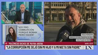 La respuesta del padre de una víctima de la tragedia de Once a los polémicos dichos de Mayra Arena [upl. by Corenda]