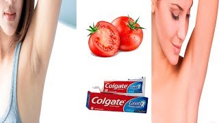 El remedio casero con tomate y colgate para aclarar las axilas [upl. by Ayatnahs810]