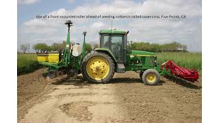 CSU Fresnos Dr Anil Shresthas Weed Science Class March 6 2022 Cover Crop Roller Crimpers [upl. by Zeuqcaj]