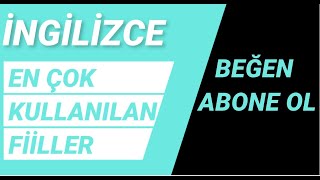 İngilizcede En Çok Kullanılan 100 Fiil Resimli [upl. by Hazaki]