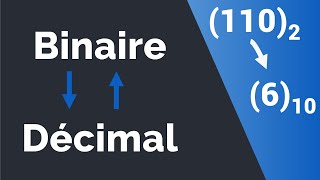 Conversion dun nombre décimal en nombre binaire et dun nombre binaire en nombre décimal [upl. by Yerfej307]