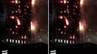 Raw Footage Grenfell Tower Fire  PEOPLE TRAPPED IN BURNING BUILDING [upl. by Kokoruda778]