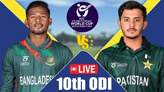 BANU19 vs PAK U19 LIVE Score  LIVE CRICKET MATCH TODAY  Bangladesh U19 vs Pakistan U19 LIVE [upl. by Guevara484]