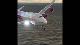 Pendaratan super gila pesawat Boeing 747 Wizz airlines [upl. by Whiting305]