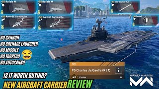 Modern warships charles de gaulle  new aircraft carrier review [upl. by Irpak43]