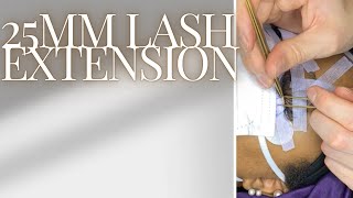 25mm lash extension tutorial🤍 [upl. by Anilosi]