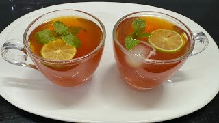 புத்துணர்ச்சியூட்டும் இதமான லெமன் டீ👌Lemon tea Best refreshing lemon tealemon tea recipe in Tamil [upl. by Suicul]