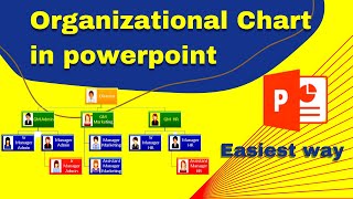 Create Organization Chart in 5 minutes  how to create organization chart in powerpoint  hindi [upl. by Autry355]