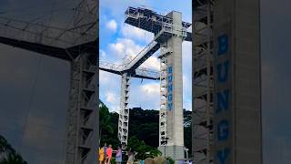 Bungy Jump Singapore clips travel bungyjump bungyjumping scene santosanta [upl. by Alrac143]