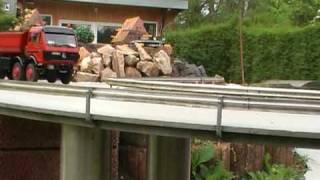 RC BIG TRUCKS RC ROADWORKER ON TOUR RC TIPPER AND DUMPERRC HEAVY TRUCK [upl. by Saree]