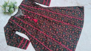 Latest Frock Design for Girls  Panel Frock Design  Easy Cutting and Stitching [upl. by Sinylg]