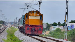 Again ALCO Rescuing Hindupur Guntakal DEMU indianrailways [upl. by Yrekaz]