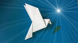 Como hacer una Paloma de la Paz  origami facil  papiroflexia [upl. by Albemarle]