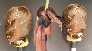 Easy elegant bridal hairstyle [upl. by Wilmer]