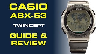 Casio Twincept Data Bank Watch ABX53 Guide amp Review [upl. by Ferree537]