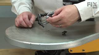 DeWALT Scroll Saw Repair  How to Replace the Clamp Knob [upl. by Kcirtemed]