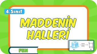 Maddenin Halleri 📗 4Sınıf Fen 2024 [upl. by Juback]