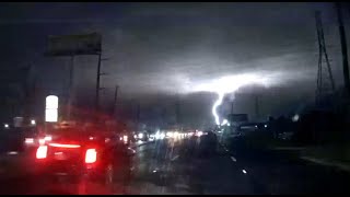 NW Houston Tornado  Derecho [upl. by Ariamat]