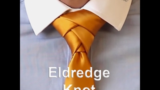 How to tie a tie  Eldredge Knot  Nodo Cravatta [upl. by Yuh]