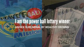 I am the power ball lottery winner ♡ boosted subliminal unisexmusic [upl. by Arot]