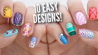 10 Easy Nail Art Designs for Beginners The Ultimate Guide 5 [upl. by Anomar969]