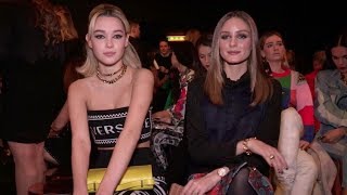 Sarah Snyder Olivia Palermo and more front row for the Versace Fashion Show [upl. by Nadeau346]