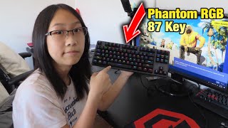 Tecware Phantom 87 Key RGB LED Mechanical Keyboard Review And Sound Test [upl. by Ameerak]