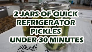 QUICK REFRIGERATOR PICKLES I DILL PICKLES AND SWEET PICKLES [upl. by Wilma]