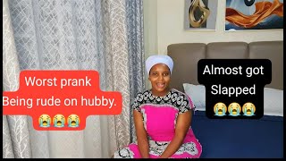 Being Rude To My Husband Prank😢 Gone wrong He Almost Slap Me [upl. by Mosi]