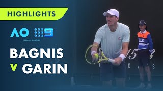 Facundo Bagnis vs Cristian Garin Australian Open 2022  Tennis Highlights [upl. by Rehpoitsirhc]