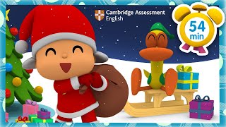 ☃️ POCOYO FRANÇAIS APPRENDRE LANGLAIS avec CambridgeWhite Christmas 54 min DESSIN ANIMÉ [upl. by Hutt]