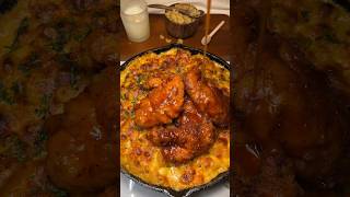 Hot honey tenders with Mac amp Cheese 🧀  Must try dinner recipe shorts [upl. by Zabrine]