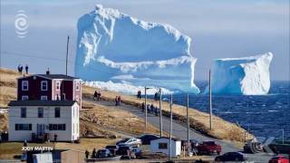 Mammoth iceberg dwarfs Canadian town [upl. by Thamora]