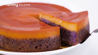 Ube Leche Flan Cake Recipe  Yummy Ph [upl. by Akienaj]