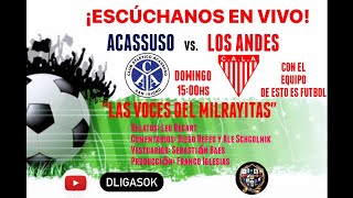 ACASSUSO vs LOS ANDES  EN VIVO [upl. by Lonne]