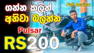 Pulsar RS200 Full Review in Sinhala  Sri Lanka [upl. by Egiap]