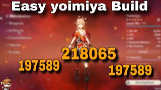 F2p yoimiya build  Genshin Impact [upl. by Llennoc]